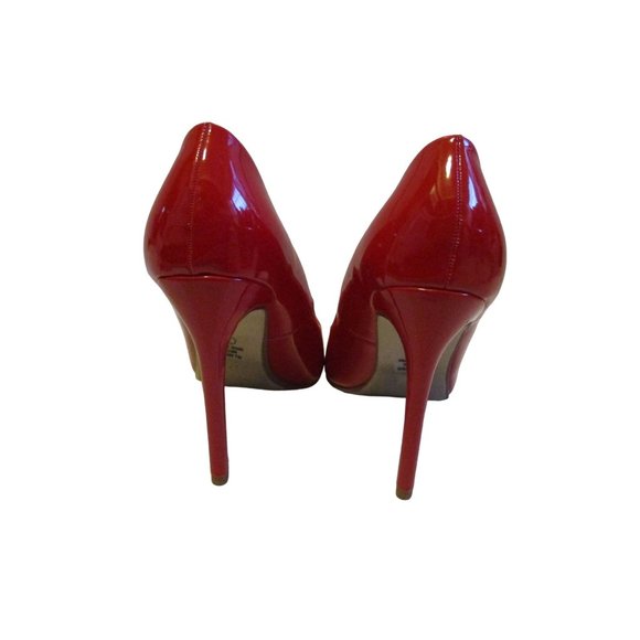 *Heart in D Lipstick Red Pointed Toe Stiletto Pumps Patent Leather - Picture 6 of 8
